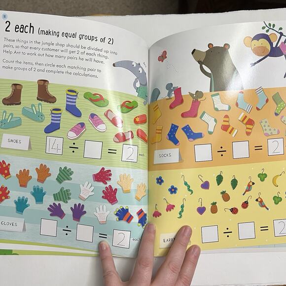 Usborne Multiplying Dividing Wipe Clean Erasable Activity Books Set Of 2 Math - Picture 11 of 15